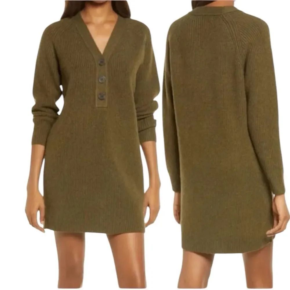 Madewell Henley Sweater Dress size medium